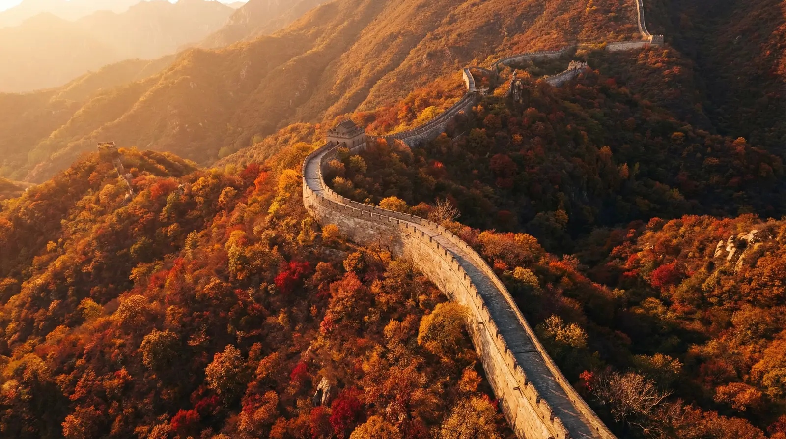少年特工科迪3 秋日长城航拍全景